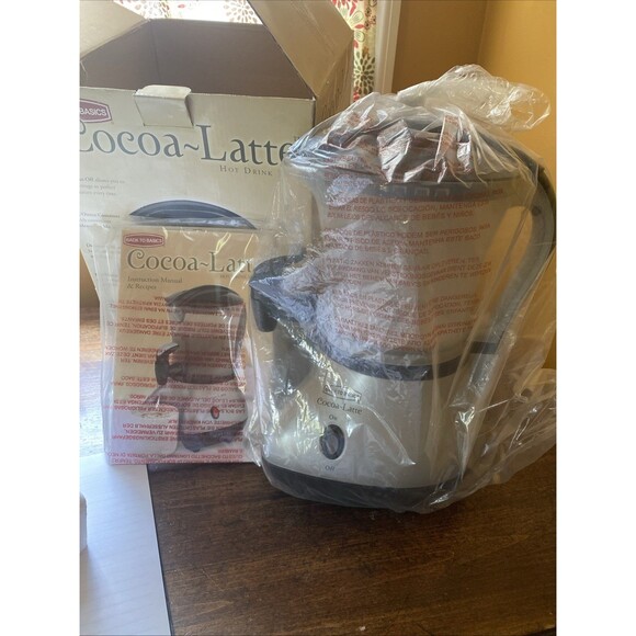 NEW Back To Basics Cocoa-Latte Hot Drink Maker - Black & Silver - Picture 3 of 3